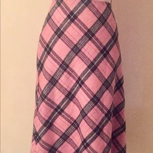 Gap women’s plaid wool blend skirt size 10 A-line
